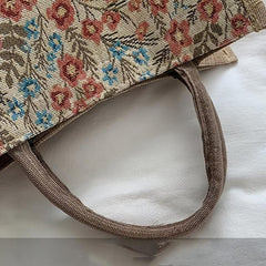 Floral Pattern Tote Handbag Large Capacity Bag