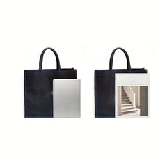 Vintage Geometric Pattern Tote Bag Lightweight Large Capacity Storage Bag
