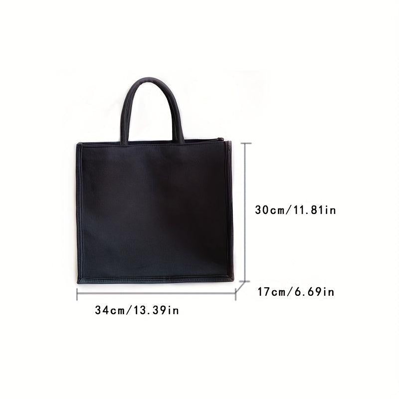 Vintage Geometric Pattern Tote Bag Lightweight Large Capacity Storage Bag
