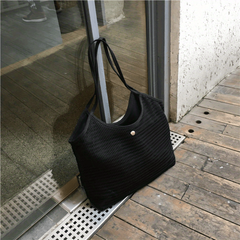 Minimalist Mesh Hobo Bag Large Capacity Shoulder Tote Bag