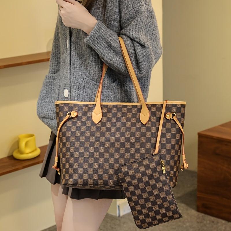 Vintage Pattern Tote Bag Large Capacity Shoulder Bag