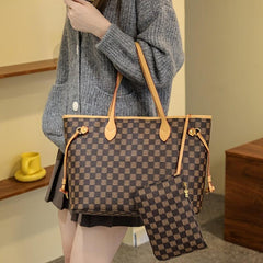 Vintage Pattern Tote Bag Large Capacity Shoulder Bag
