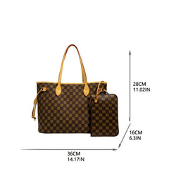 Vintage Pattern Tote Bag Large Capacity Shoulder Bag