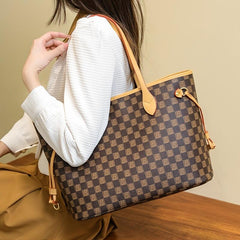 Vintage Pattern Tote Bag Large Capacity Shoulder Bag