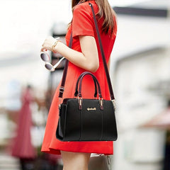 Letter Decor Crossbody Bag Contrast Satchel Purses