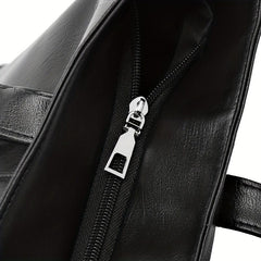 Large Capacity PU Leather Shoulder Tote Bag