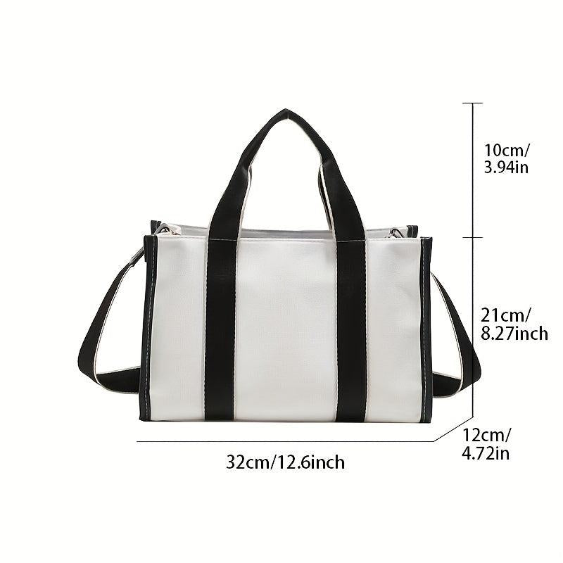 Large Capacity Crossbody Bag Canvas Zipper Messenger Shoulder Bag