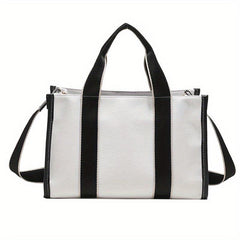 Large Capacity Crossbody Bag Canvas Zipper Messenger Shoulder Bag