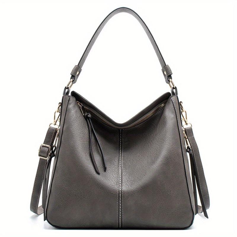 Women's Retro Hobo Bag Large PU Leather Handbag