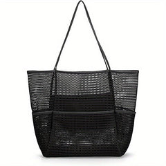 Large Mesh Beach Bag Grocery Shopping Bag Swimming Storage Bag