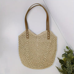 Boho Style Straw Woven Beach Bag Large Tote Bag for Women