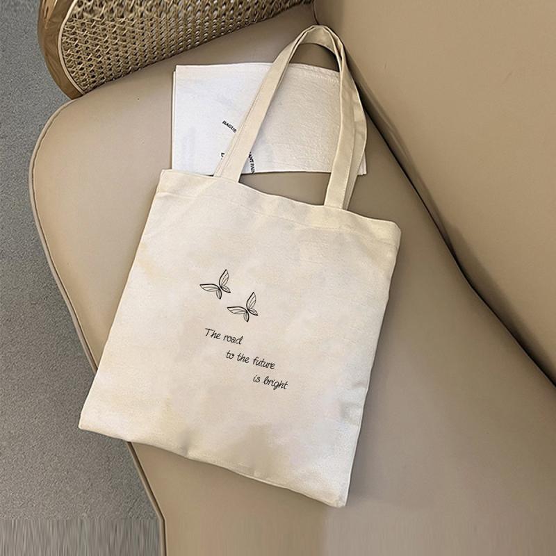 Butterfly Canvas Bag Shopping Tote Shoulder Bag