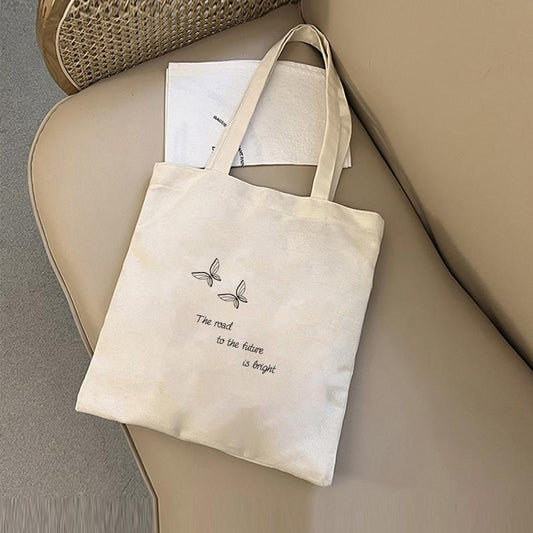 Butterfly Canvas Bag Shopping Tote Shoulder Bag