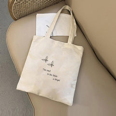 Butterfly Canvas Bag Shopping Tote Shoulder Bag