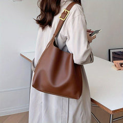 Classic Shoulder Bag with Insert Pouch for Work