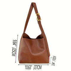Classic Shoulder Bag with Insert Pouch for Work