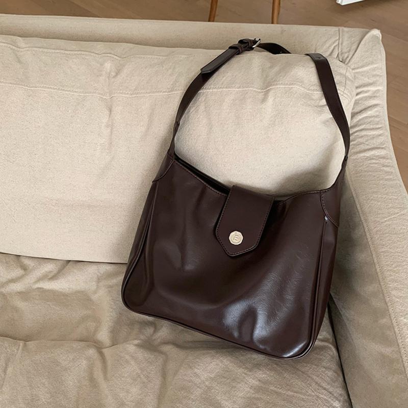 Soft Faux Leather Shoulder Bag for Shopping & Work