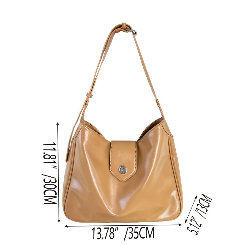 Soft Faux Leather Shoulder Bag for Shopping & Work