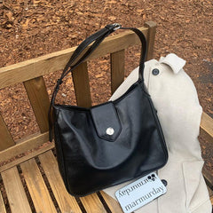 Soft Faux Leather Shoulder Bag for Shopping & Work