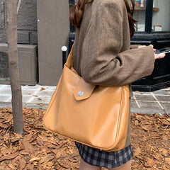 Soft Faux Leather Shoulder Bag for Shopping & Work
