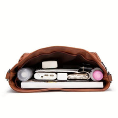 Retro Style Tote Bag For Women Large Capacity Shoulder Bag