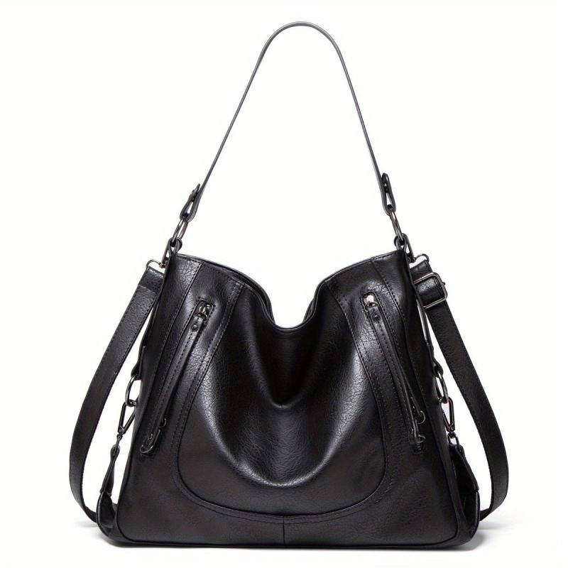 Retro Style Tote Bag For Women Large Capacity Shoulder Bag