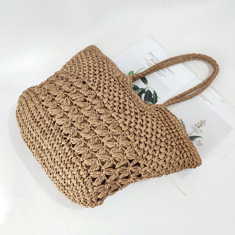 Straw Woven Summer Tote Beach Shoulder Bag