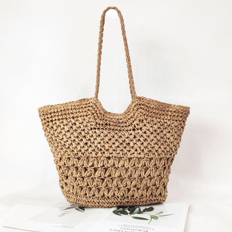 Straw Woven Summer Tote Beach Shoulder Bag