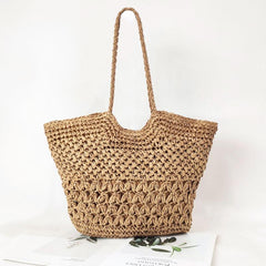 Straw Woven Summer Tote Beach Shoulder Bag