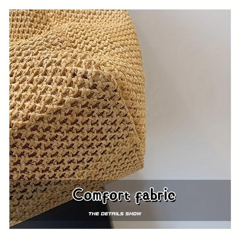 Summer Beach Tote Bag Woven Straw Large Shoulder Bag