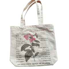 Flower Print Canvas Tote Bag Reusable Grocery Shopping Bag