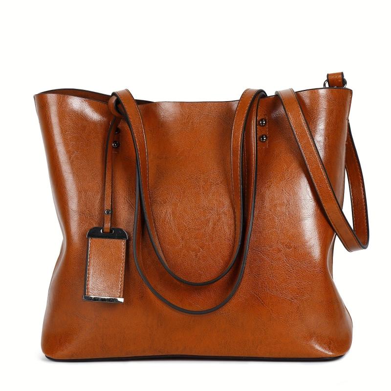 Vintage Large Capacity Tote Bag Classic Handbag