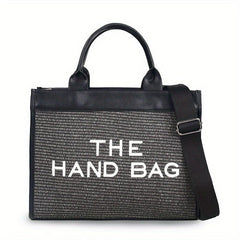 Straw Woven Beach Tote Large Shoulder Bag Casual Handbag