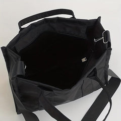 Large Capacity Letter Print Tote Bag Nylon Handbag