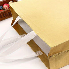 4 PCS Glitter Reusable Gift Bags with Handles for Birthday Party