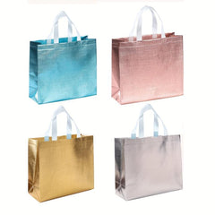 4 PCS Glitter Reusable Gift Bags with Handles for Birthday Party