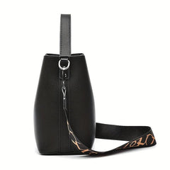 PU Leather Shoulder Bag Large Capacity Zipper Tote Handbag