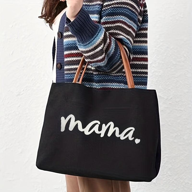 Mothers Canvas Tote Bag Large Capacity Lightweight Shoulder Bag