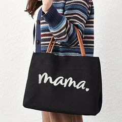 Mothers Canvas Tote Bag Large Capacity Lightweight Shoulder Bag