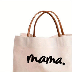 Mothers Canvas Tote Bag Large Capacity Lightweight Shoulder Bag