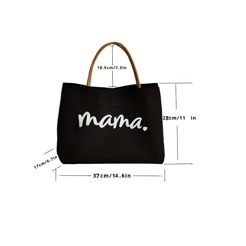 Mothers Canvas Tote Bag Large Capacity Lightweight Shoulder Bag