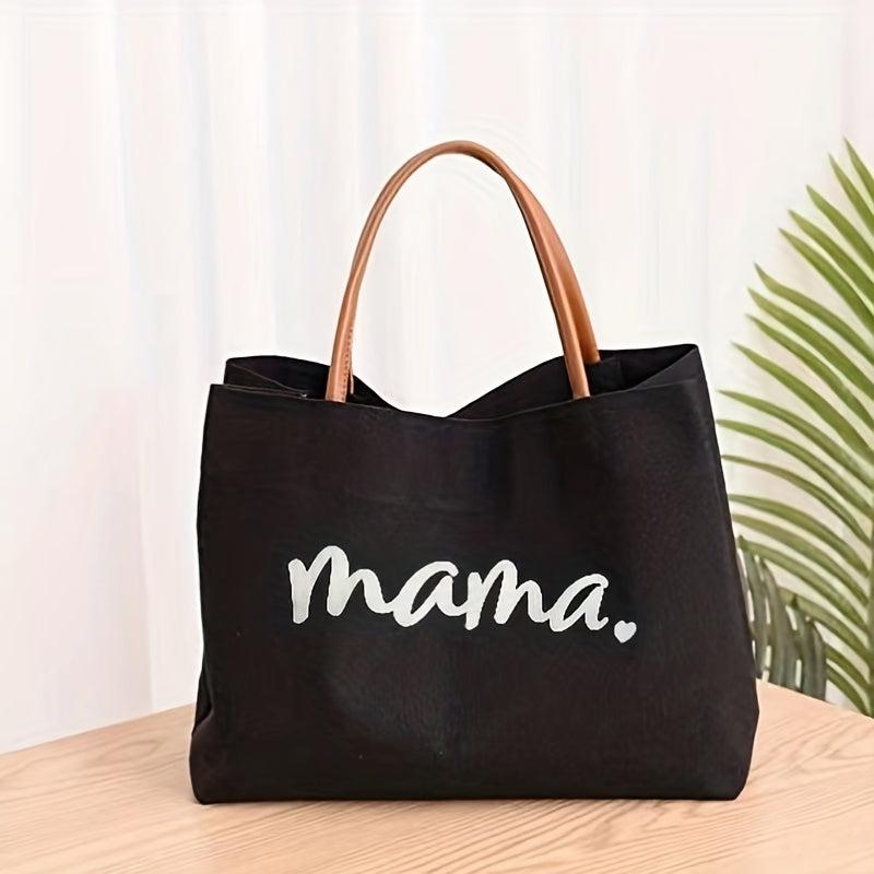 Mothers Canvas Tote Bag Large Capacity Lightweight Shoulder Bag