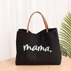 Mothers Canvas Tote Bag Large Capacity Lightweight Shoulder Bag