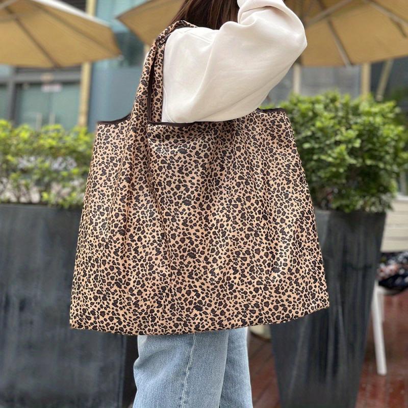 Large Capacity Lightweight Tote Bag Foldable Durable Shoulder Bag
