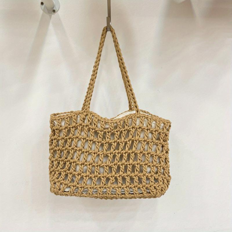 Crochet Tote Bag Boho Style Summer Beach Bag