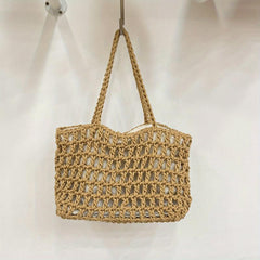 Crochet Tote Bag Boho Style Summer Beach Bag