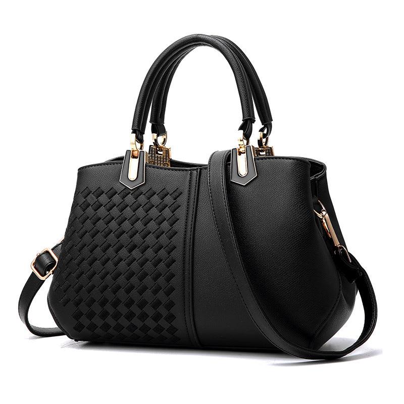 Colorblock Embroidery Crossbody Bag Top Handle Satchel Purses