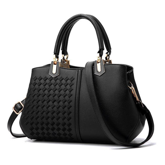 Colorblock Embroidery Crossbody Bag Top Handle Satchel Purses