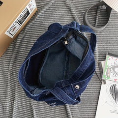 Stylish Denim Hobo Bag Crossbody Bag