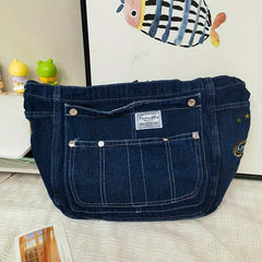 Stylish Denim Hobo Bag Crossbody Bag
